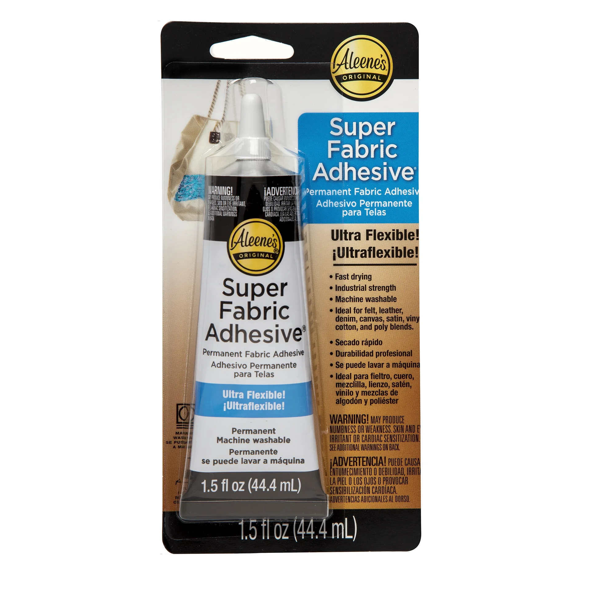 Aleene's Super Fabric Adhesive 1.5 fl Ounce | Fast Drying | Permanent Fabric Adhesive