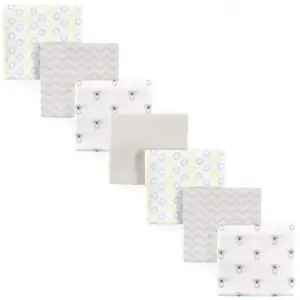 Luvable Friends Baby Cotton Flannel Receiving Blankets | Koala 7-Pack | One Size
