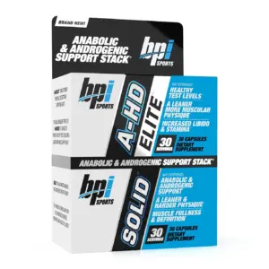 BPI Sports A-HD Elite/Solid Anabolic Testosterone Support Formula | 60 Caps