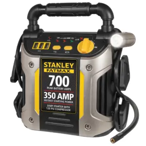 STANLEY FATMAX 700/350 Amp Jump Starter w/120 PSI Compressor (J7CS) (Premium Edition)