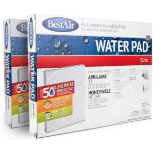 BestAir A35W Replacement Humidifier Filter Water Pad Compatible with Aprilaire & Honeywell | 2 Pack
