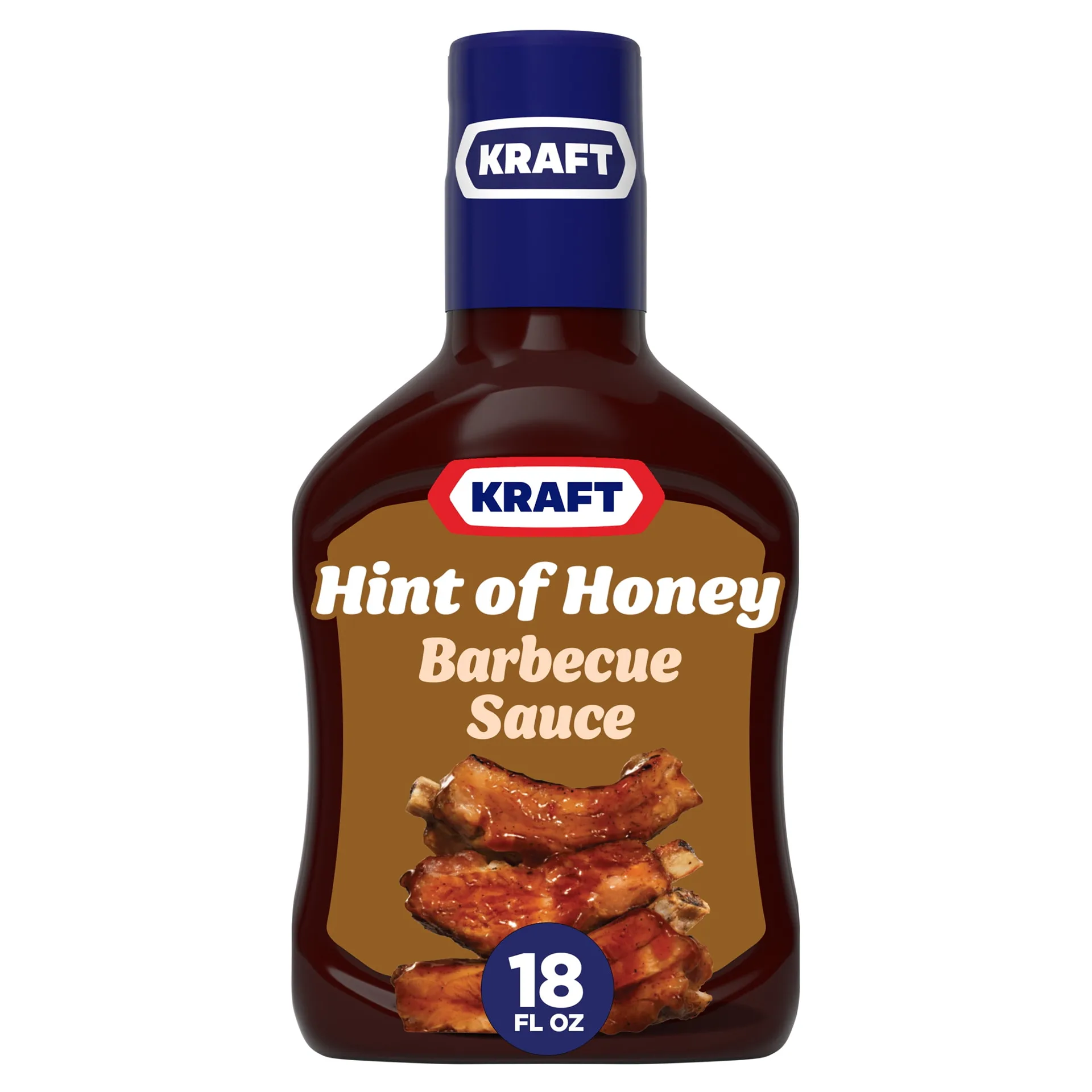 Kraft Sweet Honey Slow-Simmered Barbecue BBQ Sauce | 18 Ounce Bottle | Casein Free
