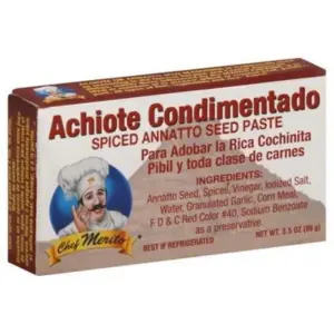 Chef Merito Achiote Seasoning Paste | 3.5 Ounce | Single