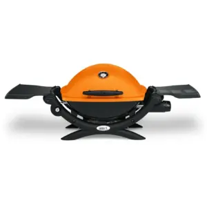 Weber Q 1200 Portable Single Burner Propane Gas Grill | Orange
