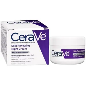 CeraVe Skin Renewing Night Cream for Softer Skin | 1.7 Ounce
