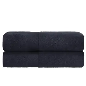 Superior Zero Twist Bath Towel (Set of 2) | Black