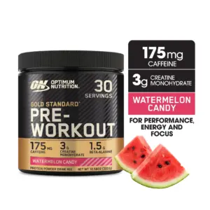 Optimum Nutrition | Gold Standard Pre Workout | Watermelon Candy | 10.58 Ounce | 30 Servings