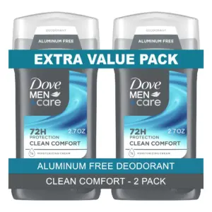 Dove Men+Care Clean Comfort Deodorant Stick Twin Pack | Citrus | 3 Ounce | 2