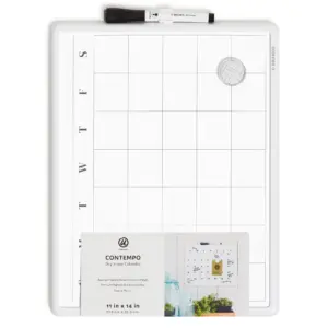 U Brands 11x14 Contempo Frame Dry Erase Calendar (Premium Edition)