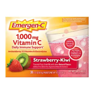 Emergen-C Vitamin C Supplement for Immune Support | Strawberry Kiwi | 30 Ct