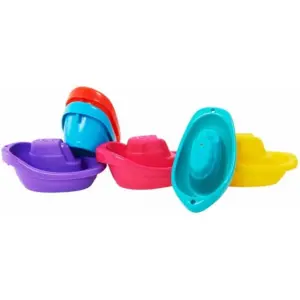 Munchkin Little Boat Train Baby & Toddler Bath Toy | Multi-color | 6 Piece Set | Unisex