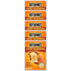 Hothands Hand Warmers | 10 Count (5 Pack With 2 Warmers Per Pack)