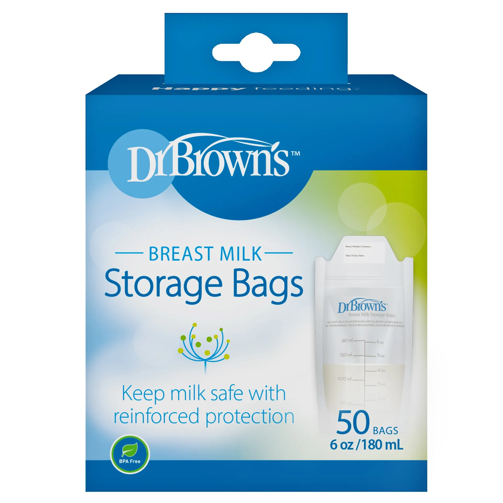 Dr. Brown's Breast Milk Storage Bags | 50ct | 50
