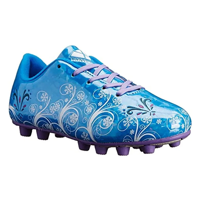 Vizari Unisex-Kids Frost Cleats | Water-Resistant Synthetic build | Adjustable Laces | Rugged Outsole with Traction Studs | Comfortable Padding | Enhanced Ball Control | Fun Two-Tone Style for Soccer