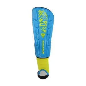Vizari Malaga Soccer Shin Guards for Kids | Soccer Gear for Boys Girls | Protective Soccer Equipment | Adjustable Straps | XS | Sky Yellow