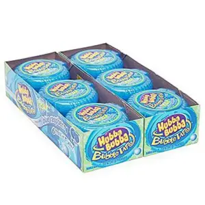 Hubba Bubba Bubble Tape Gum Sour Blue Raspberry | 2 Ounce (InnerPack of 12)