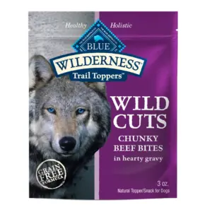 Blue Buffalo Wilderness Trail Toppers Wet Dog Food | Chunky Beef Bites Inch Hearty Gravy