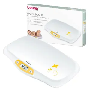 Beurer Digital Scale | Baby & Pet | Curved Weighing Platform | Weighs Up To 44 Lbs | BY80