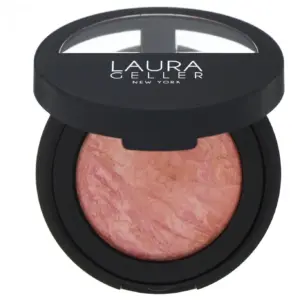 LAURA GELLER NEW YORK Dermatologist Approved | Baked Blush-n-Brighten Marbleized Blush- Sunlit Rose Creamy Lightweight Satin Finish