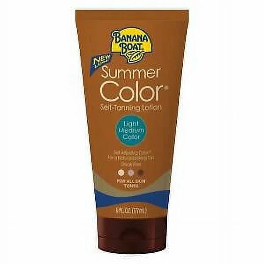 Banana Boat Summer Color Self Tanning Lotion | Light Medium Self Tanner Lotion | 6 fl Ounce | 1
