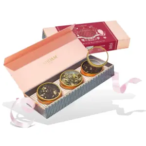 VAHDAM Blush Tea Gift Set (3 Varieties | 90g/3.17oz | 45+ Cups) | Gift for Everyone | Lover | Wife