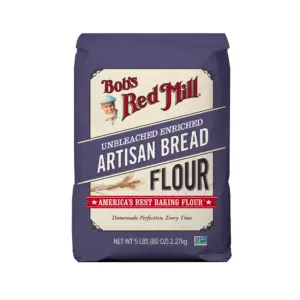 Bob's Red Mill Unbleached Enriched Artisan Bread Flour | 5 lb Shelf Stable Bag | Single