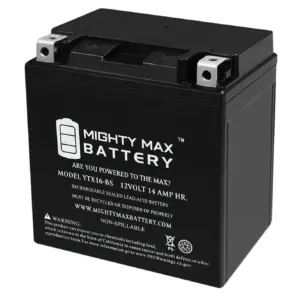 YTX7A-BS -12 Volt 6 AH | 105 CCA | Rechargeable Maintenance Free SLA AGM Motorcycle Battery | Single