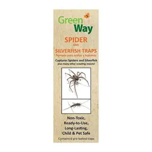 reenway Silverfish Traps & Spider Traps (6 Traps) | Spider Traps for Inside Your Home & Silverfish Trap