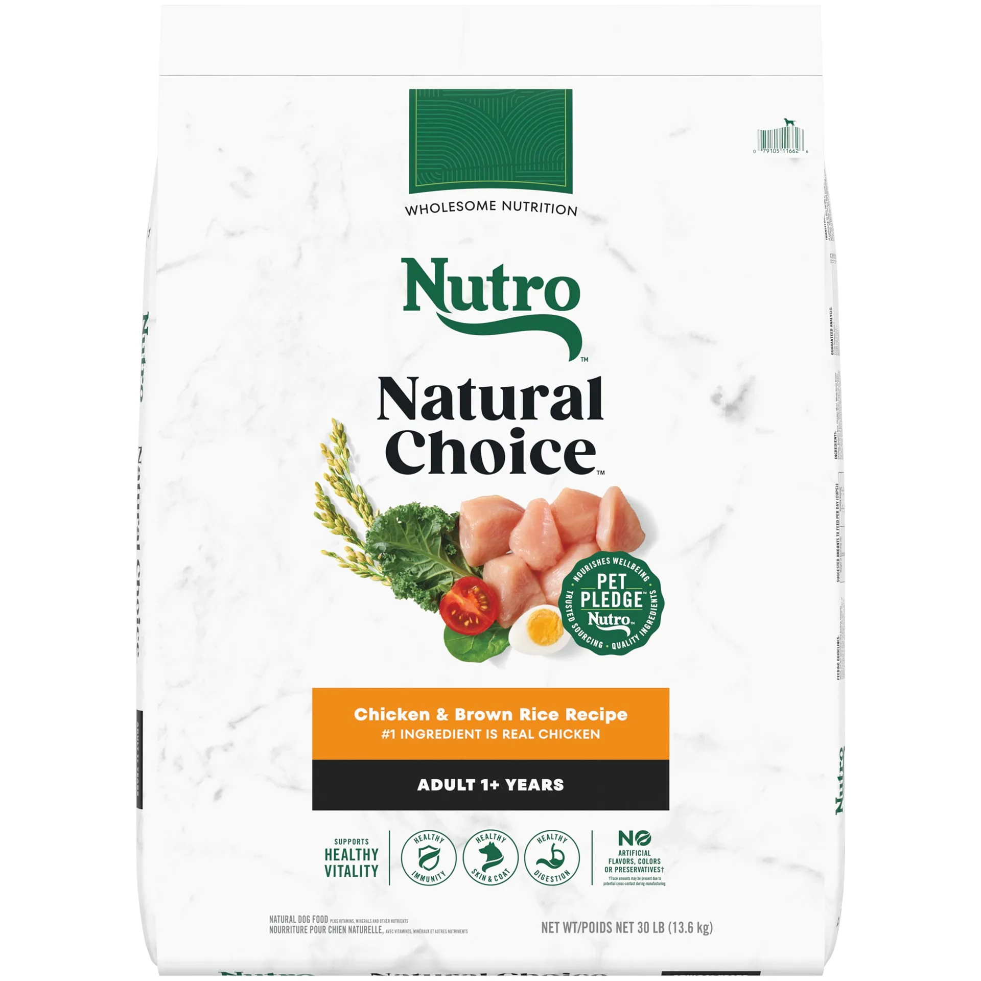 Nutro Natural Choice Adult Dry Dog Food | Chicken & Brown Rice Recipe 30 Lbs