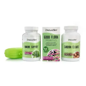 NaturalSlim Candiseptic Kit Candida Cleanse | Candida Overgrowth Treatment With Probiotics