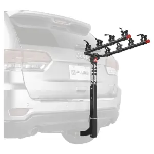 Allen Sports Deluxe 4-Bicycle Hitch Mounted Bike Rack Carrier | Model 542RR | Black