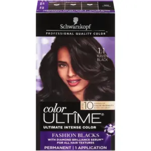 Schwarzkopf Color Ultime Permanent Hair Color Cream | 1.1 Raven Black