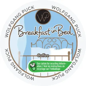 Wolfgang Puck Breakfast Inch Bed Medium Roast Coffee | for Keurig K Cups Brewers | 24 Count