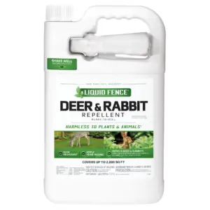 Liquid Fence Deer & Rabbit Repellent | Ready-to-Use Spray | 1 Gallon