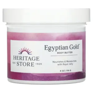 Heritage Store Egyptian Gold Butter Fragrance Free 4 Ounce Cream