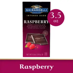 GHIRARDELLI Intense Dark Chocolate Bar | Raspberry | 3.5 Ounce Bar