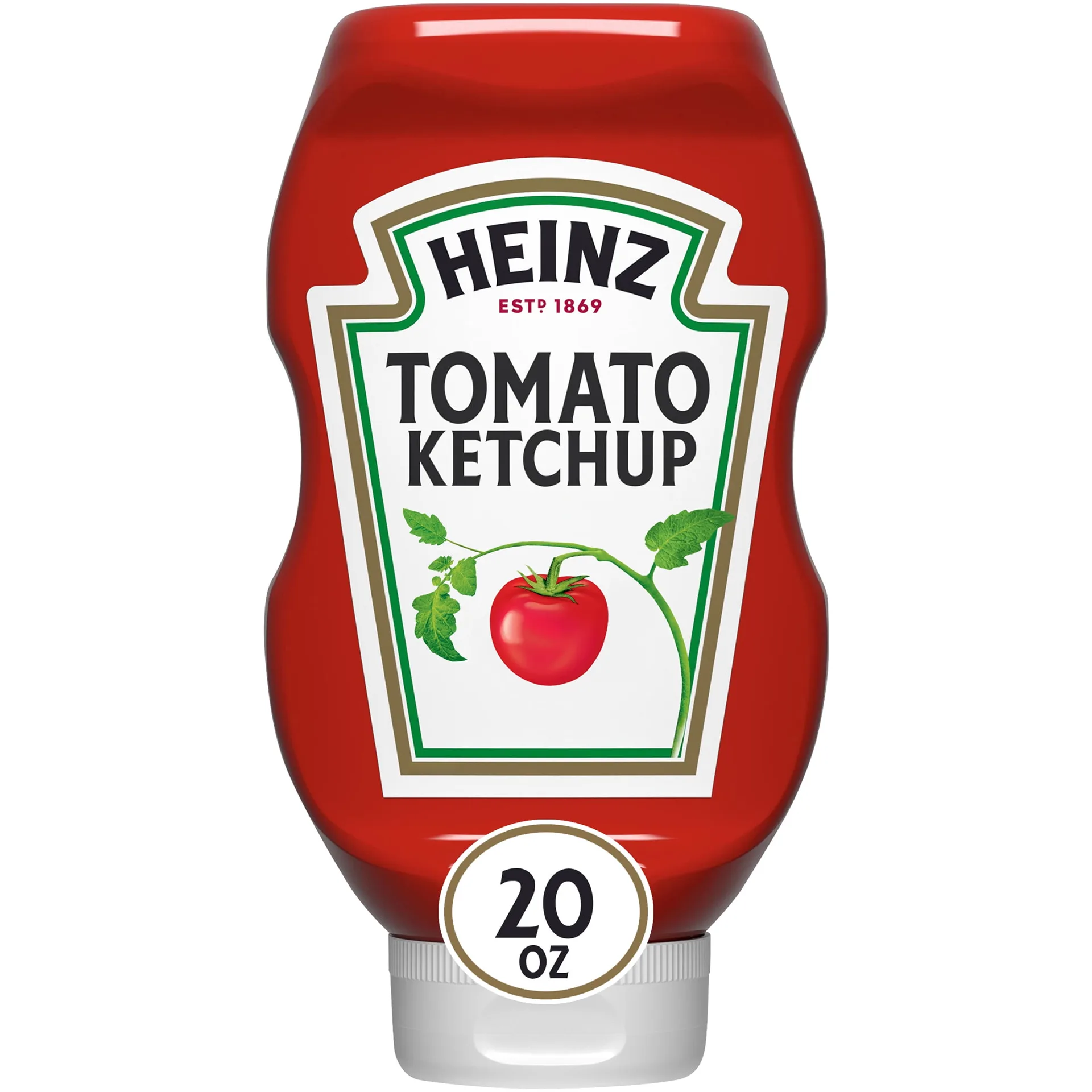 Heinz Tomato Ketchup | 20 Ounce Bottle | Liquids | Casein-Free | Single