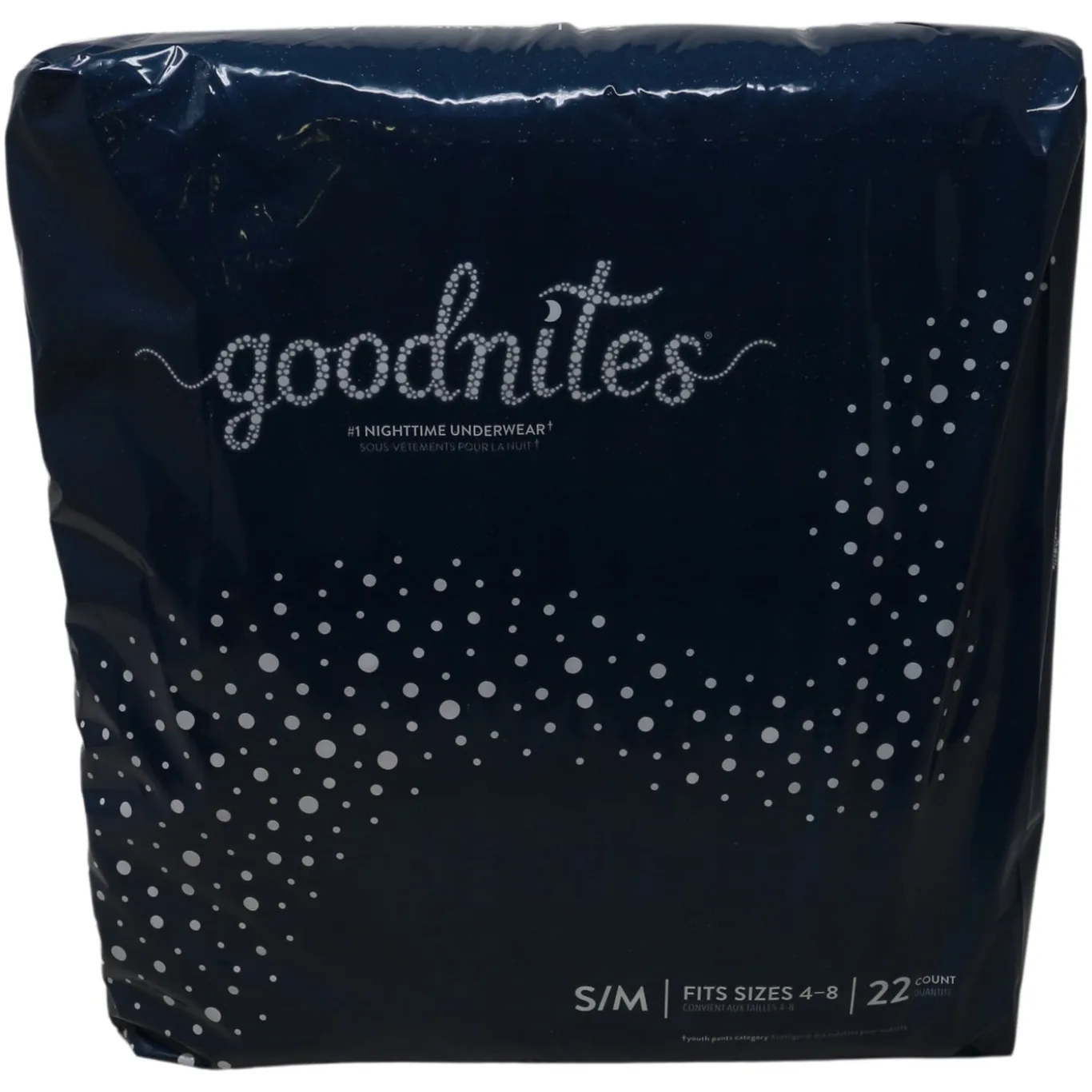 Goodnites Girls' Nighttime Bedwetting Underwear | S/M (43-68 lb.) | 44 Ct | Blue