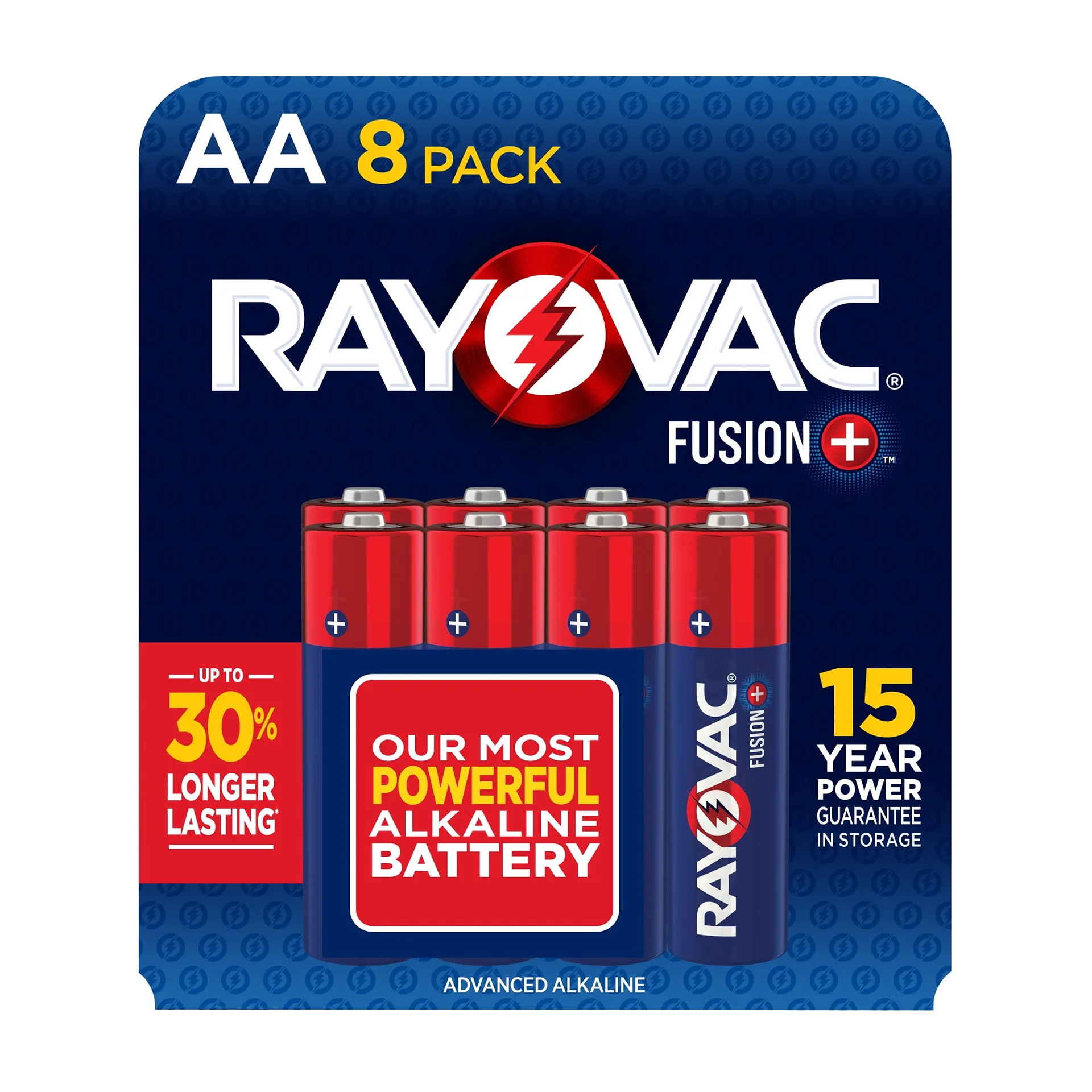Rayovac Fusion AA Batteries (8 Pack) | Double A Alkaline Batteries