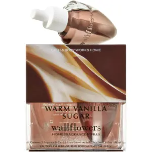 Warm Vanilla Sugar Wallflowers Fragrance Bulbs 2 Pack | .8 Ounce each- by The White Barn Candle Co