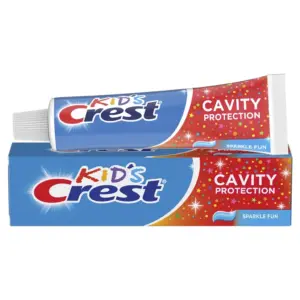 Crest Kids Cavity Protection Toothpaste | Sparkle Fun Flavor | 4.6 Ounce | For Ages 3+ | 1