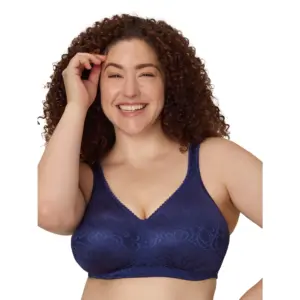 Playtex 18 Hour Wirefree Bra Ultimate Lift and Support Cushioned Women's 4745 | 40D | Blue Velvet