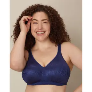 Playtex 18 Hour Wirefree Bra Ultimate Lift and Support Cushioned Women's 4745 | 36D | Blue Velvet