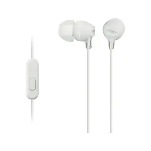 Sony Fashion Earbud Headphones with Smartphone Control | White