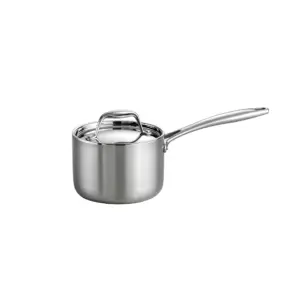 Tramontina Signature 1.5-Quart Tri-Ply Clad Stainless Steel Sauce Pan with Lid | Induction Ready | Oven and Dishwasher Safe | 1.5 qt