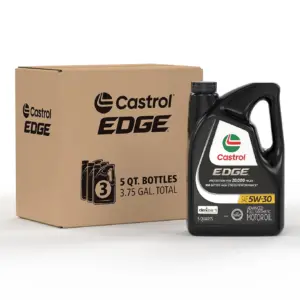 Castrol EDGE 5W-30 Advanced Full Synthetic Motor Oil | 5 Quarts | Case of 3