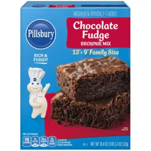 Pillsbury Brownie Mix | Rich Fudge | 18.4 Ounce (Pack of 6)