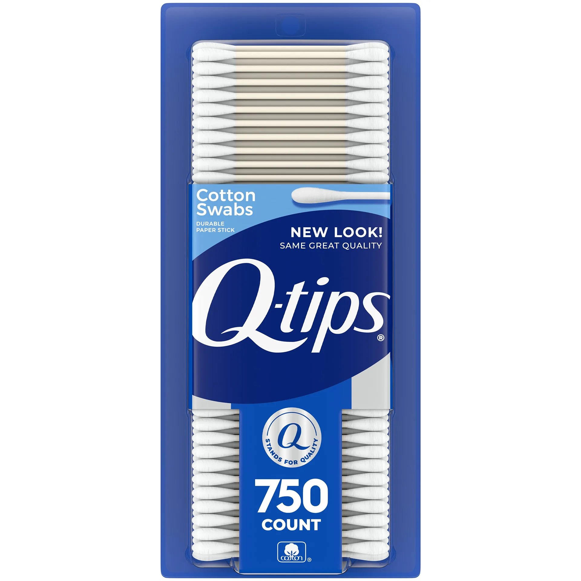(12 pack) Q-tips Cotton Swabs | Hygiene Shield | For First Aid | Beauty & Baby | 100% Cotton | 300 Count