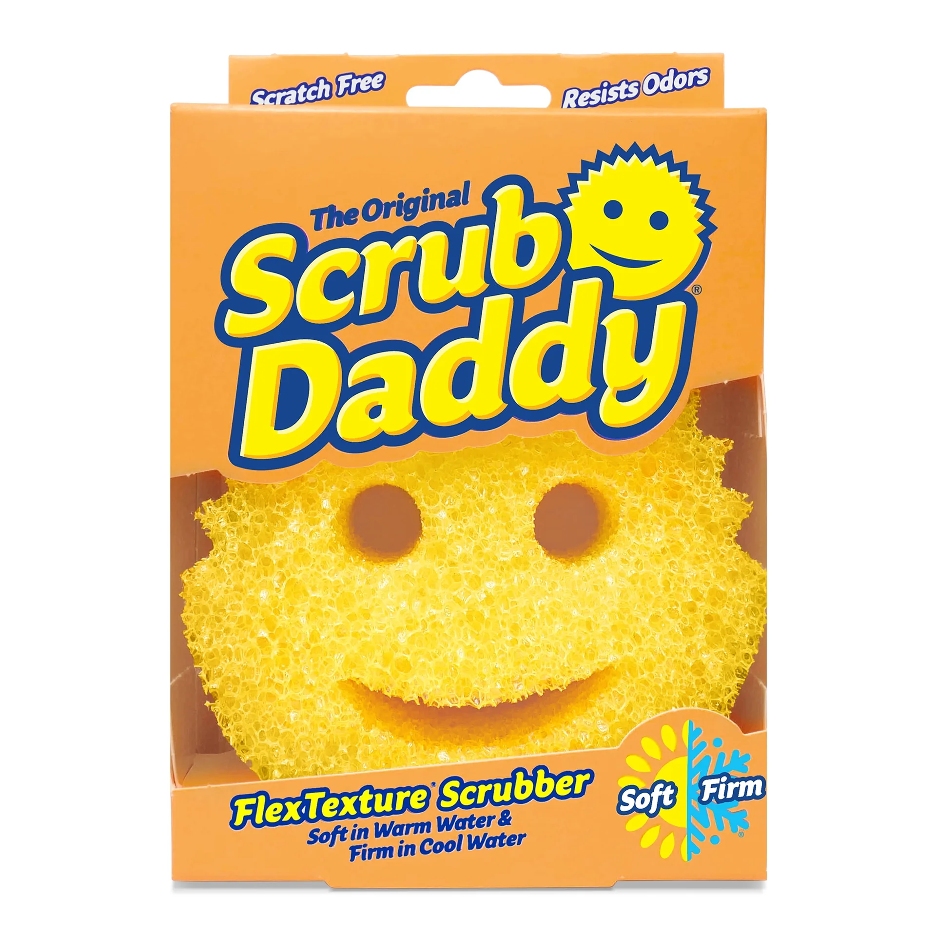 Scrub Daddy The Original Scrub Daddy Polymer Foam Sponge Non-Scratch Dish Home (Premium Edition)