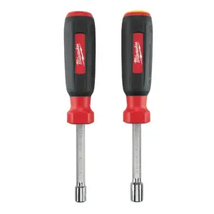 Milwaukee Tool 2PC SAE HollowCore Magnetic Nut Driver Set (Premium Edition)